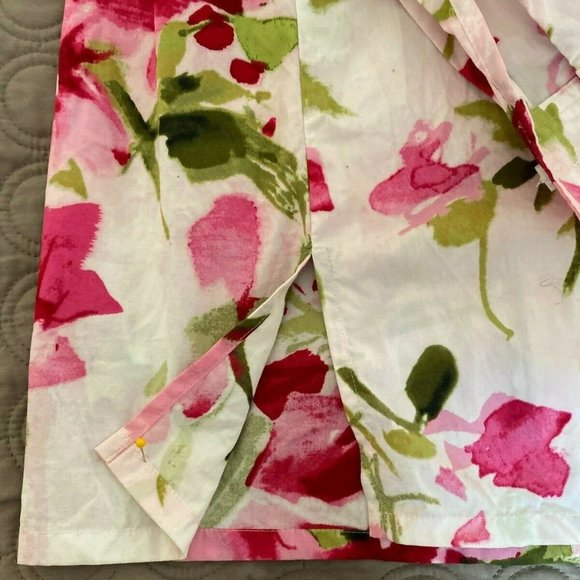 Johns New York Sport Flower Blouse Size L - Picture 6 of 8
